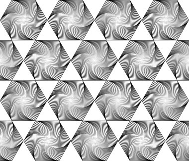 kesintisiz tek renkli altıgen geometrik desen tasarım