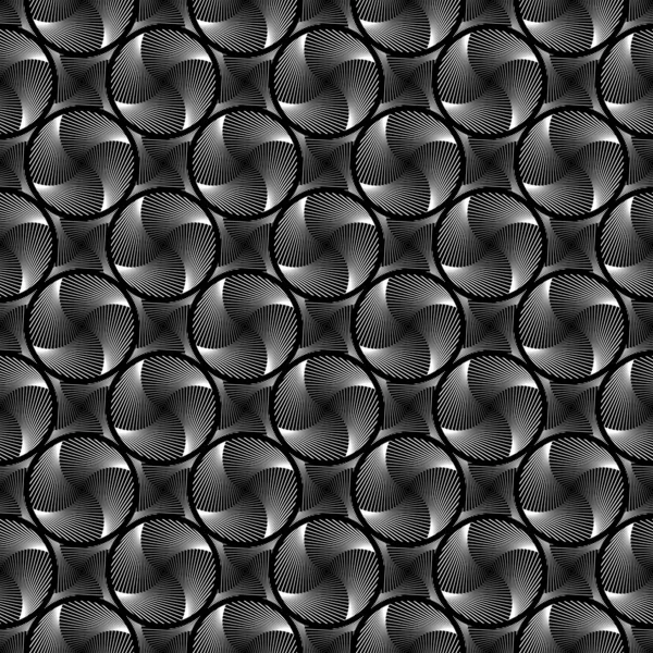Design seamless circle striped geometric pattern — Stock Vector