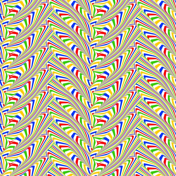 디자인 완벽 한 다채로운 지그재그로 기하학적 패턴 — 스톡 벡터