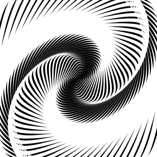 Design monochrome whirl movement background — Stock Vector