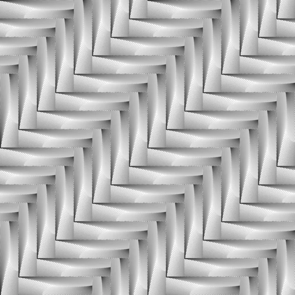 Design motif géométrique monochrome zigzag sans couture — Image vectorielle