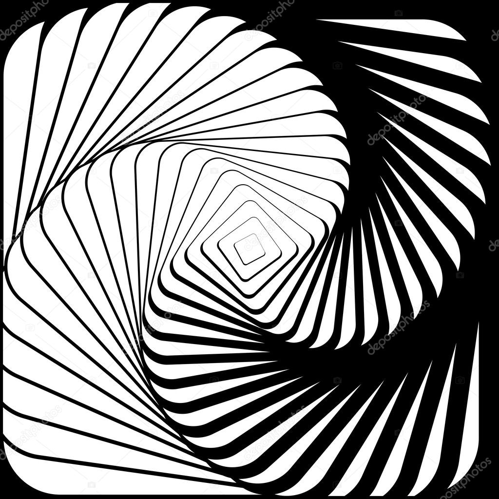 Design whirlpool movement illusion background