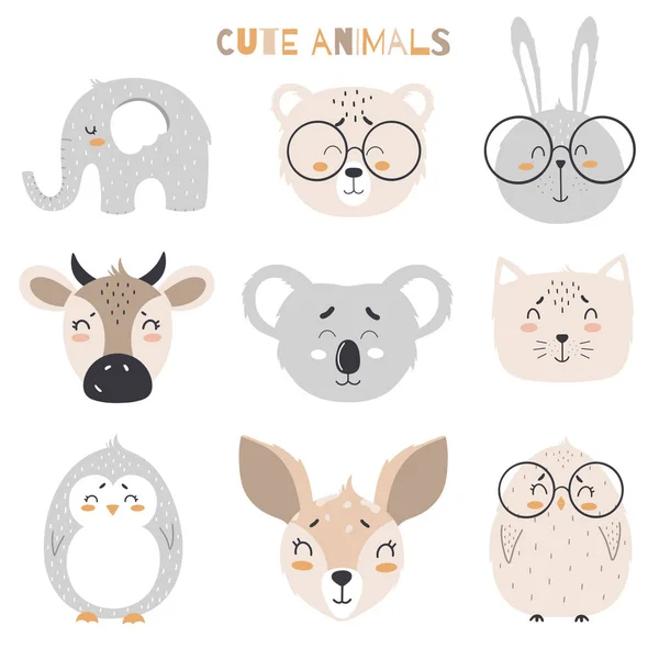Cute animal set Stock Photos, Royalty Free Cute animal set Images