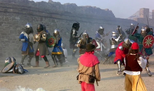 The festival Knight Helmet in Sudak — Stock Photo, Image