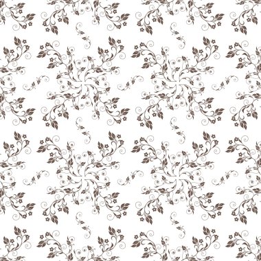 Dikişsiz çiçek desenli. illüstrasyon vektör