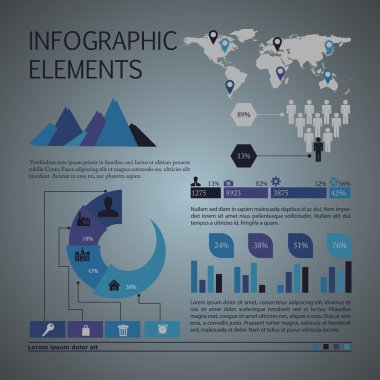 yüksek kaliteli iş Infographic elemanları