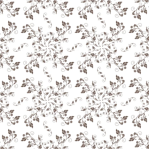 Motif floral sans couture. Vecteur d'illustration — Image vectorielle