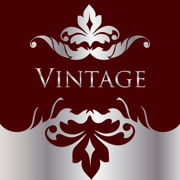 Cornice floreale vintage. Elemento per il design — Vettoriale Stock