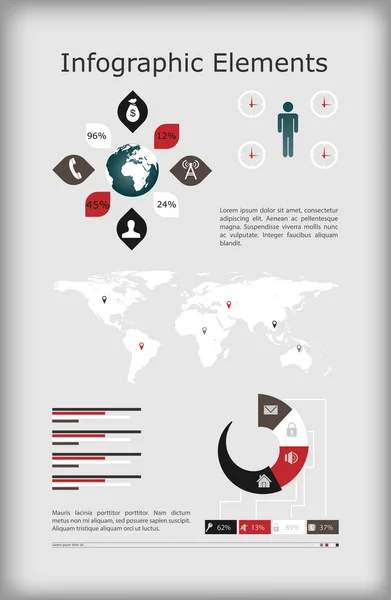 Éléments infographiques d'entreprise — Image vectorielle