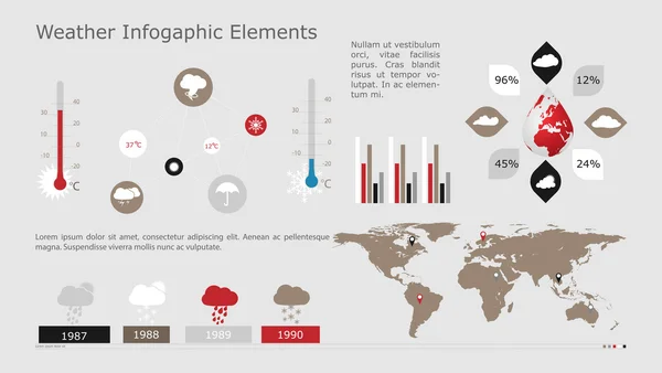 Infographic Wather — Stock vektor