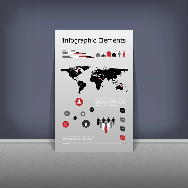 Elementos de infografía empresarial de alta calidad — Archivo Imágenes Vectoriales