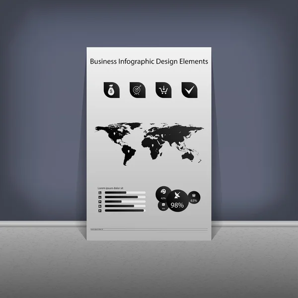 Елементи бізнес інфографіки — стоковий вектор