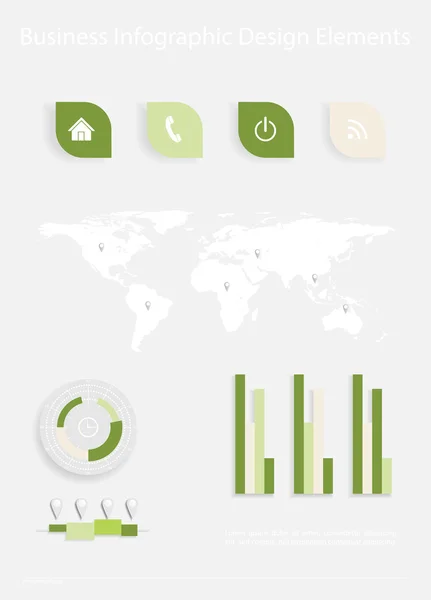 Hoogwaardige zakelijke infographic elementen — Stockvector