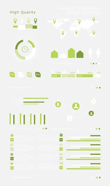 Elementi infografici aziendali — Vettoriale Stock