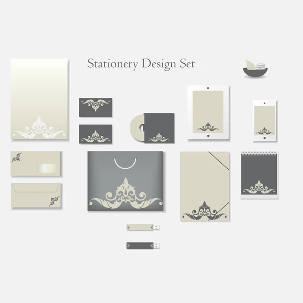 Stationery design set — Stock Vector