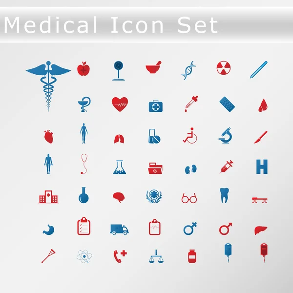 Conjunto de iconos médicos — Vector de stock