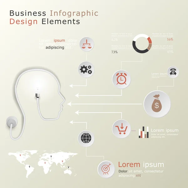 Tekening bedrijfsconcept strategie plan — Stockvector