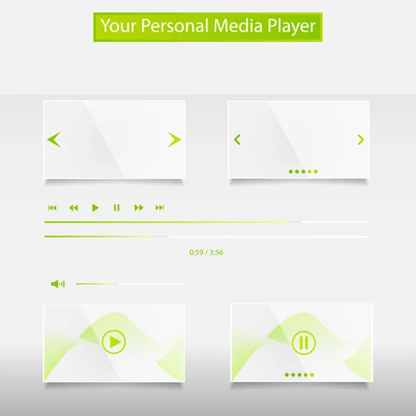 Lecteur vidéo pour web, illustration vectorielle — Image vectorielle