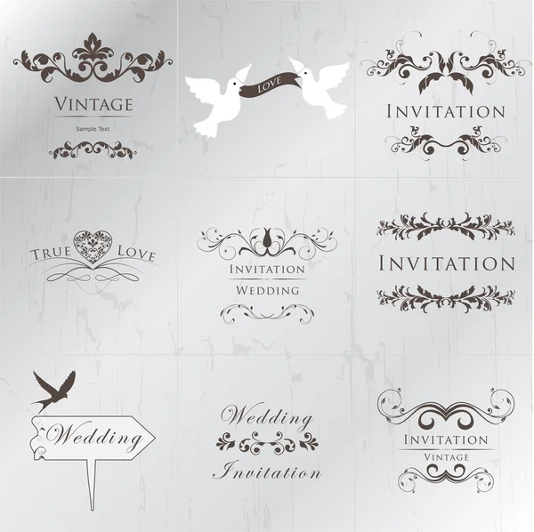 Invitation de mariage — Image vectorielle