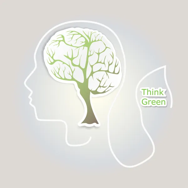 Εγκεφάλου δέντρο — Διανυσματικό Αρχείο