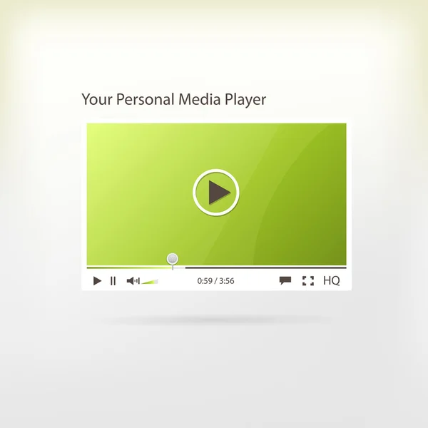 Reprodutor de vídeo para web — Vetor de Stock