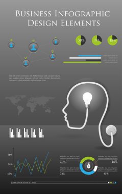 iş Infographic elemanları