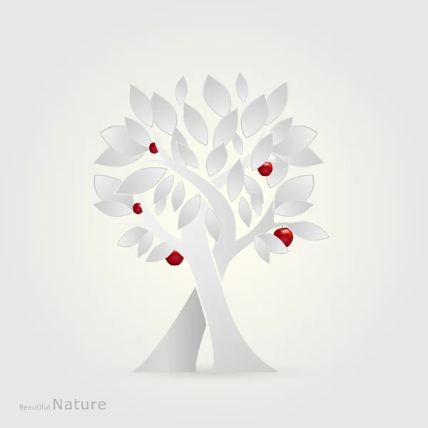 Illustrazione dell'albero — Vettoriale Stock