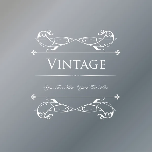 Vintage floral frame — Stockvector