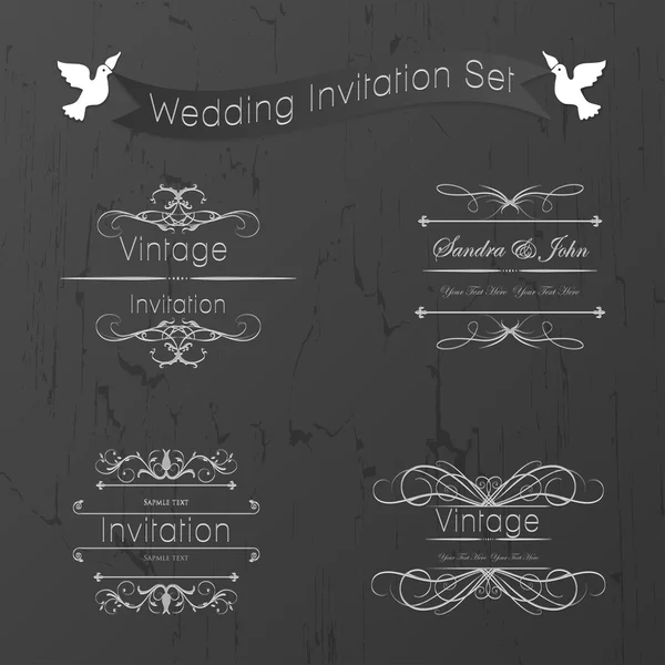 Collezione Matrimonio — Vettoriale Stock