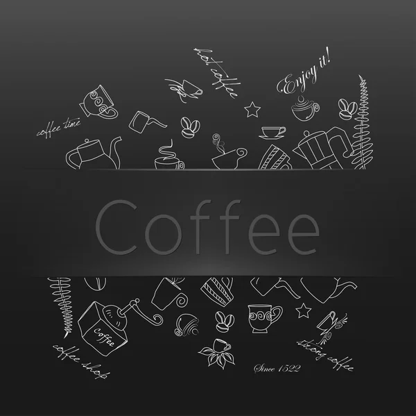 Icônes de café — Image vectorielle