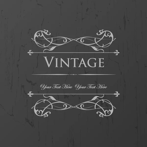 Vintage floral frame — Stock Vector