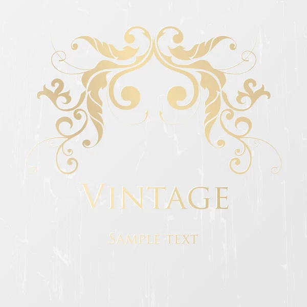 Vintage cornice floreale . — Vettoriale Stock