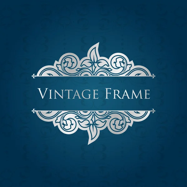 Vintage floral frame — Stock Vector