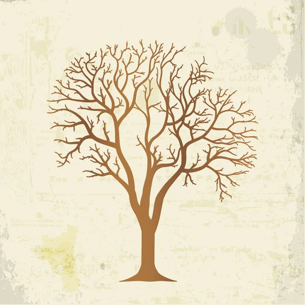 Design albero vintage — Vettoriale Stock