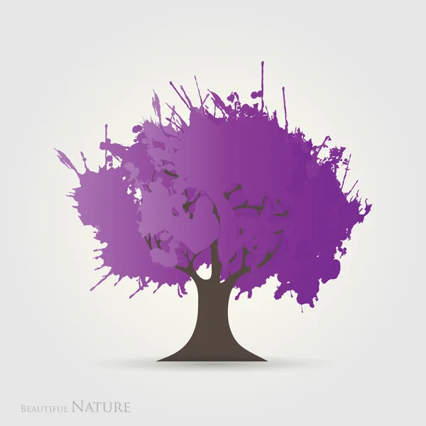 Färgglada träd bakgrund. — Stock vektor