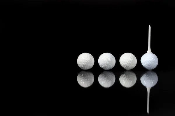 4 Balls and a Tee — Stock Photo, Image