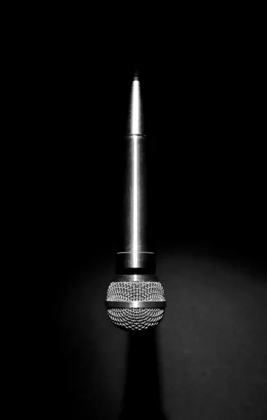 Hanging Microphone — Stock Photo, Image