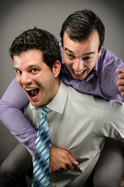 Gelukkig op het werk — Stockfoto