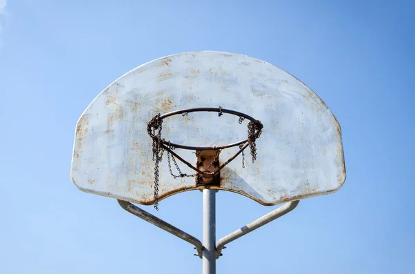 Altes Basketballnetz — Stockfoto