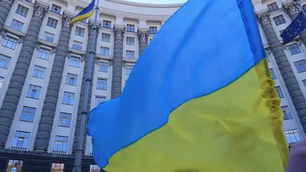 Kyiv 'de sonbaharda Ukrayna hükümetinin kurulması — Stok video