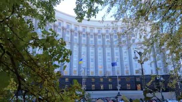 Regierungsbildung in Kiew im Herbst — Stockvideo
