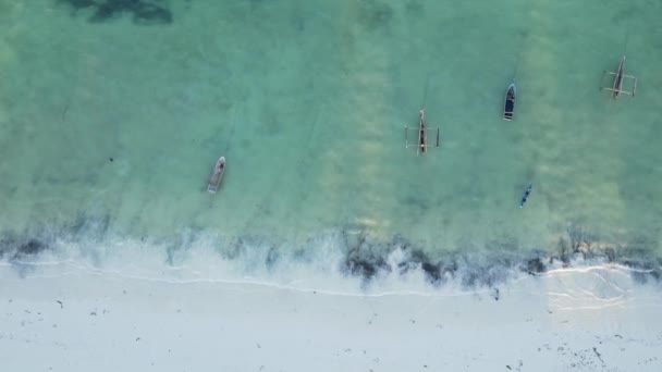 Indiska oceanen nära stranden av Zanzibar, Tanzania — Stockvideo