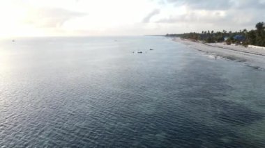 Tanzanya 'nın Zanzibar kıyısındaki okyanus manzarası