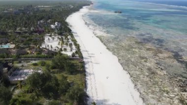 Tanzanya 'nın Zanzibar kıyısındaki okyanus manzarası
