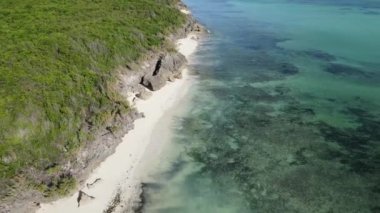 Tanzanya 'nın Zanzibar kıyısındaki okyanus manzarası