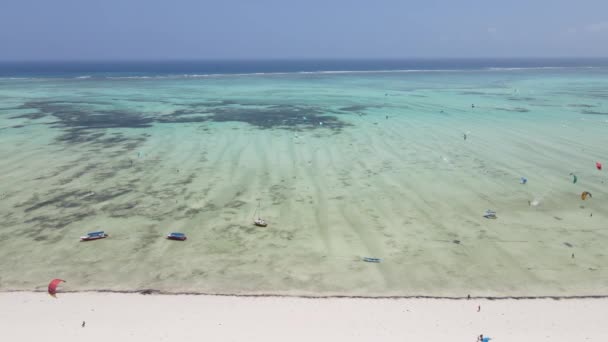 Paysage océanique près de la côte de Zanzibar, Tanzanie — Video