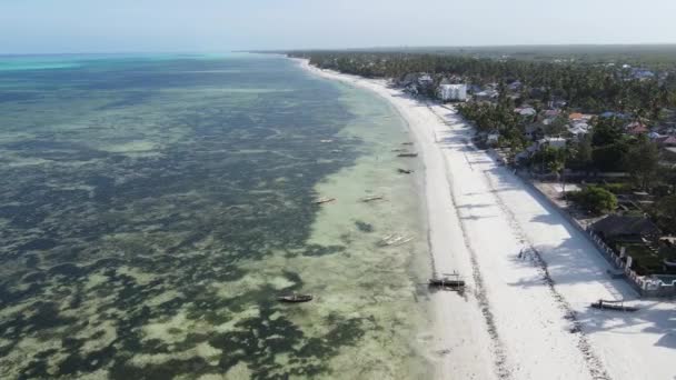 Zanzibar, Tanzania - Veduta aerea dell'Oceano Indiano — Video Stock