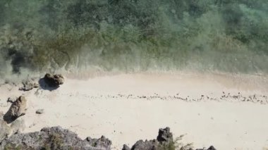 Zanzibar, Tanzanya - Hint Okyanusu 'nun havadan görünüşü