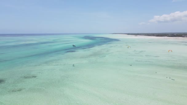 Zanzibar, Tanzânia - Vista aérea do Oceano Índico — Vídeo de Stock