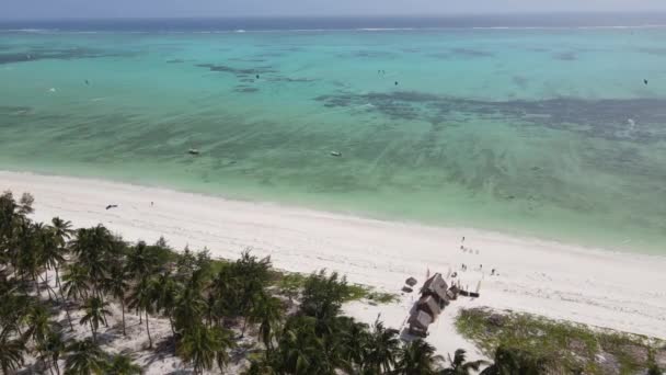 Zanzibar, Tanzanie - vue aérienne sur l'océan Indien — Video